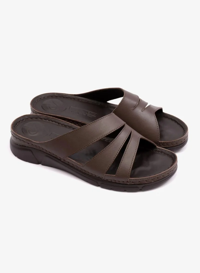 كومفورت بلس صنادل نسائية كومفورت بلس بنعل مرن بني